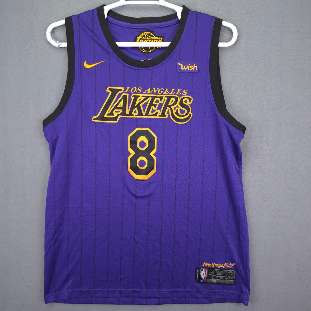 Nike Kobe Bryant Lakers Jersey Lore Series City Edition Purple 52 XL Swingman